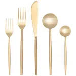 Danica Brands Flatware Set/5 Taper - Matte Gold