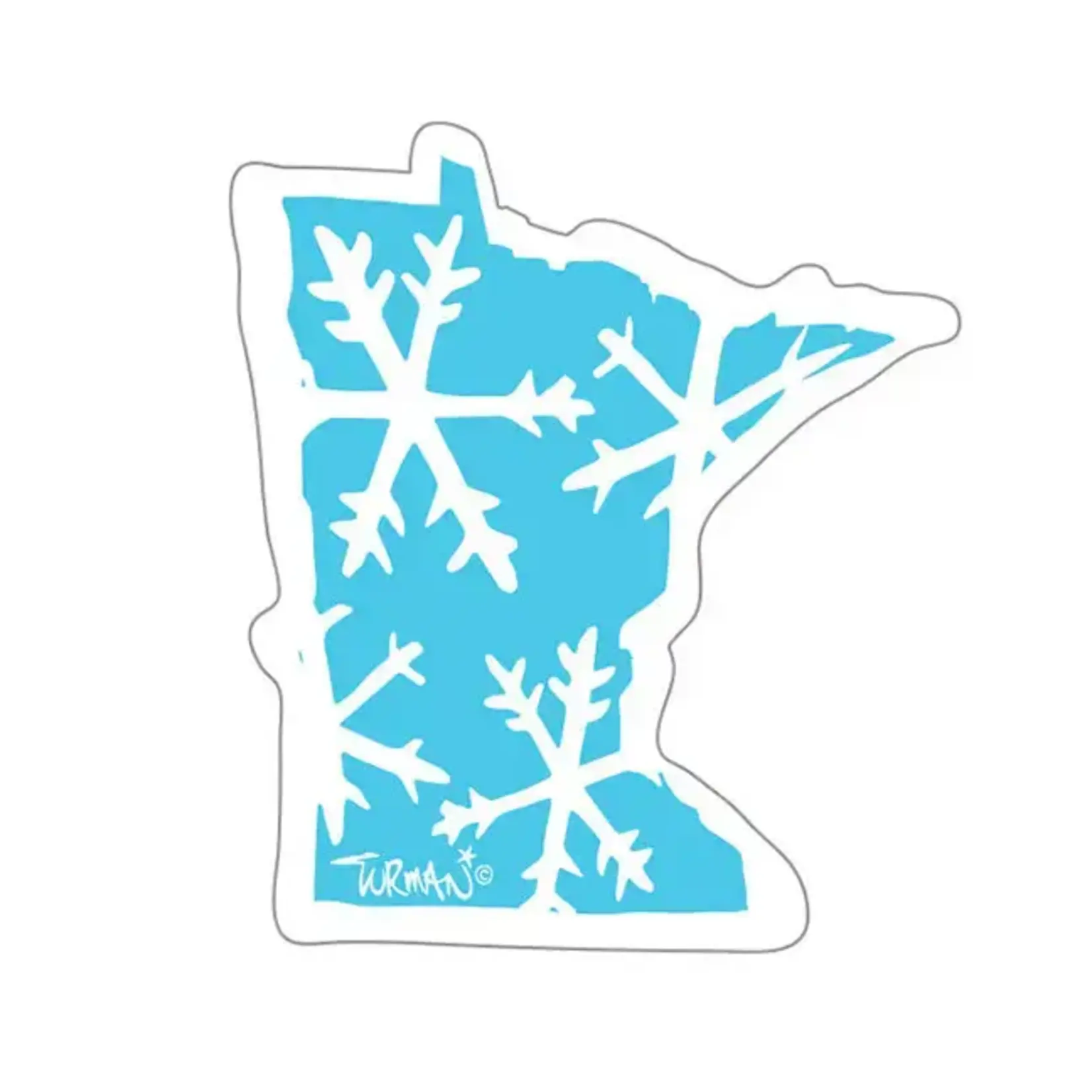 Adam Turman Artwork MN Snowflake Sticker | Adam Turman Artwork