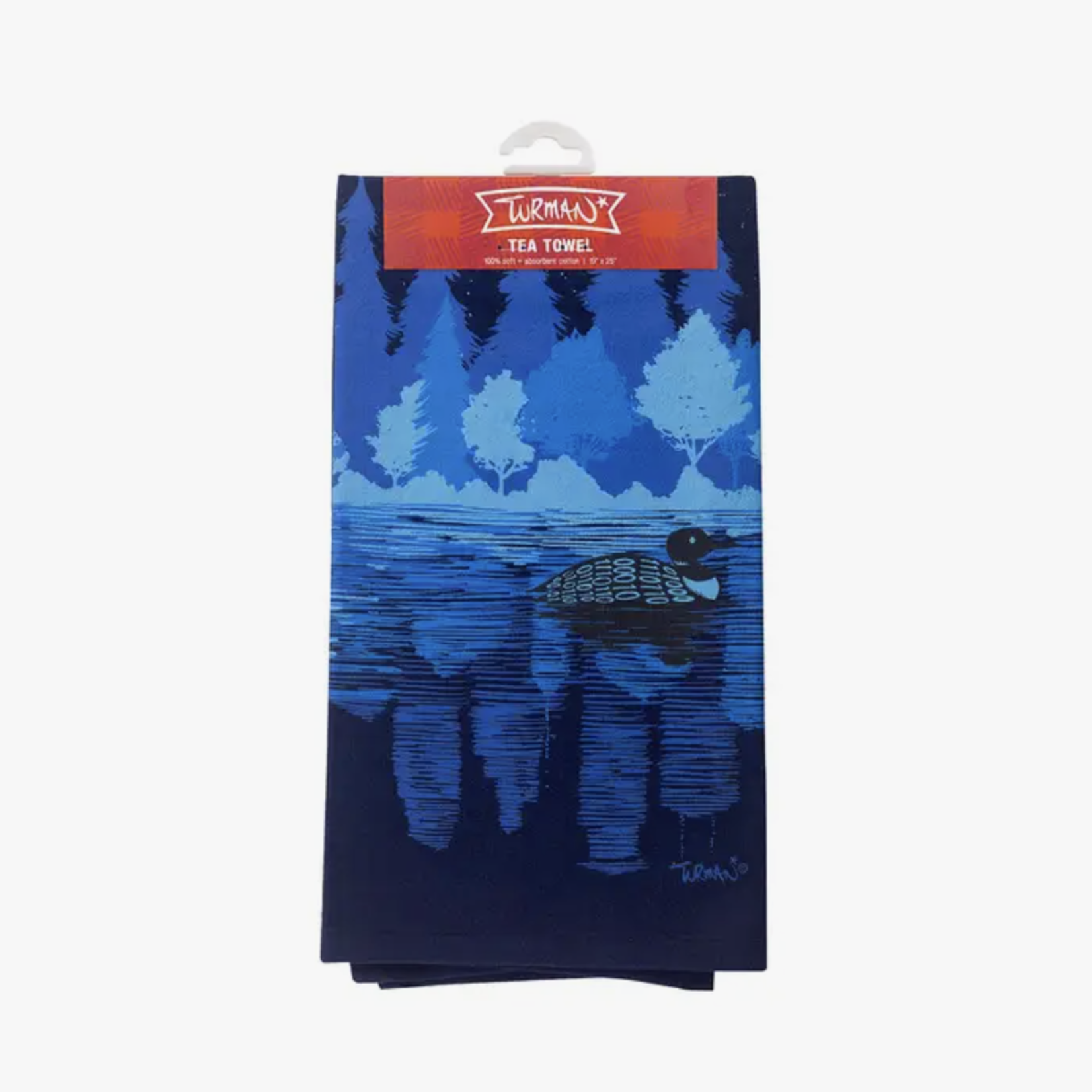Adam Turman Artwork Loon Tea Towel