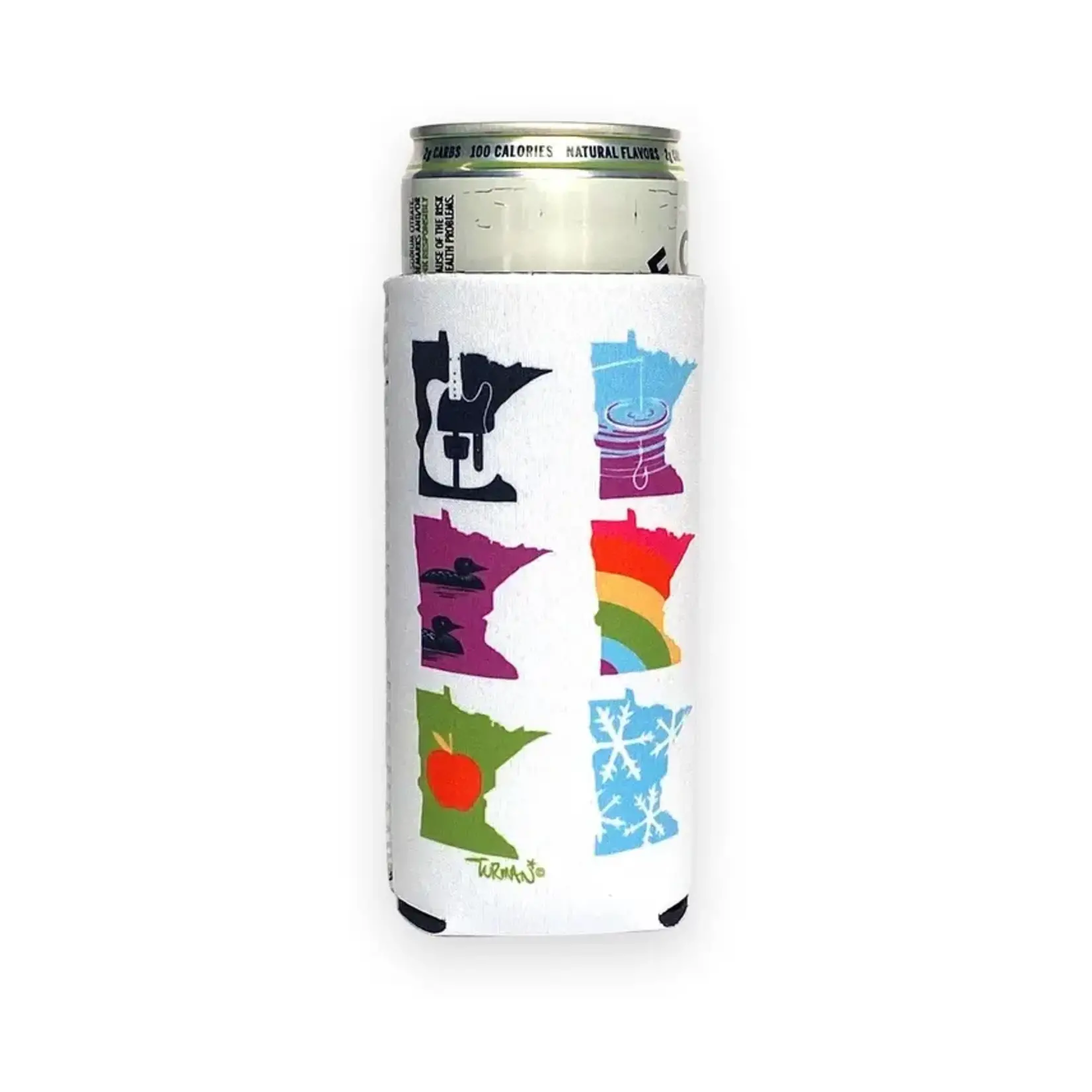Adam Turman Artwork MN Months Slim Can Cozy
