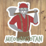 Minnesota Awesome Meownesotan Minnesota Vinyl Sticker