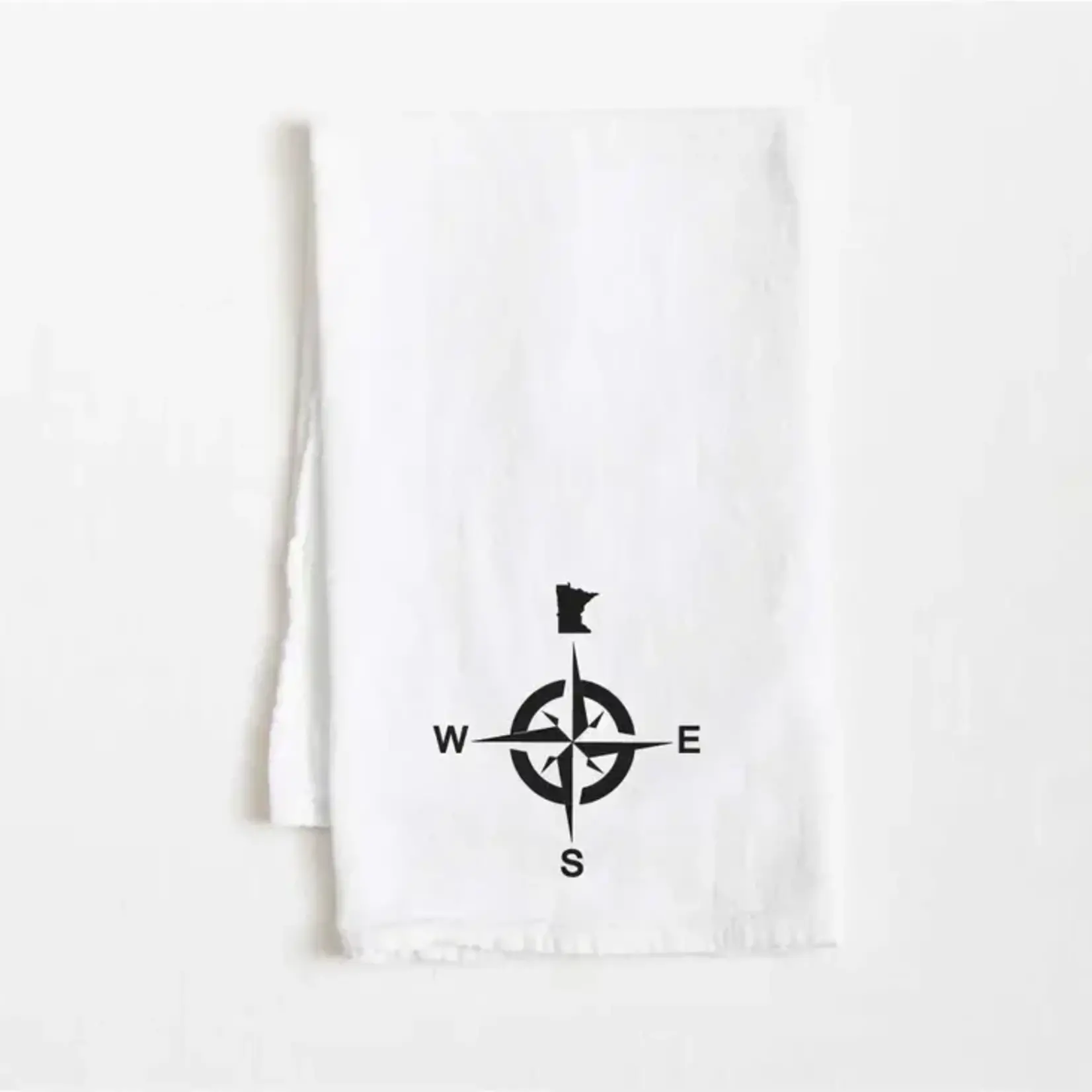 Minnesota Awesome Minnesota Compass Flour Sack Towel
