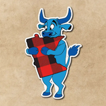 Minnesota Awesome Babe Hugging Minnesota Vinyl Sticker