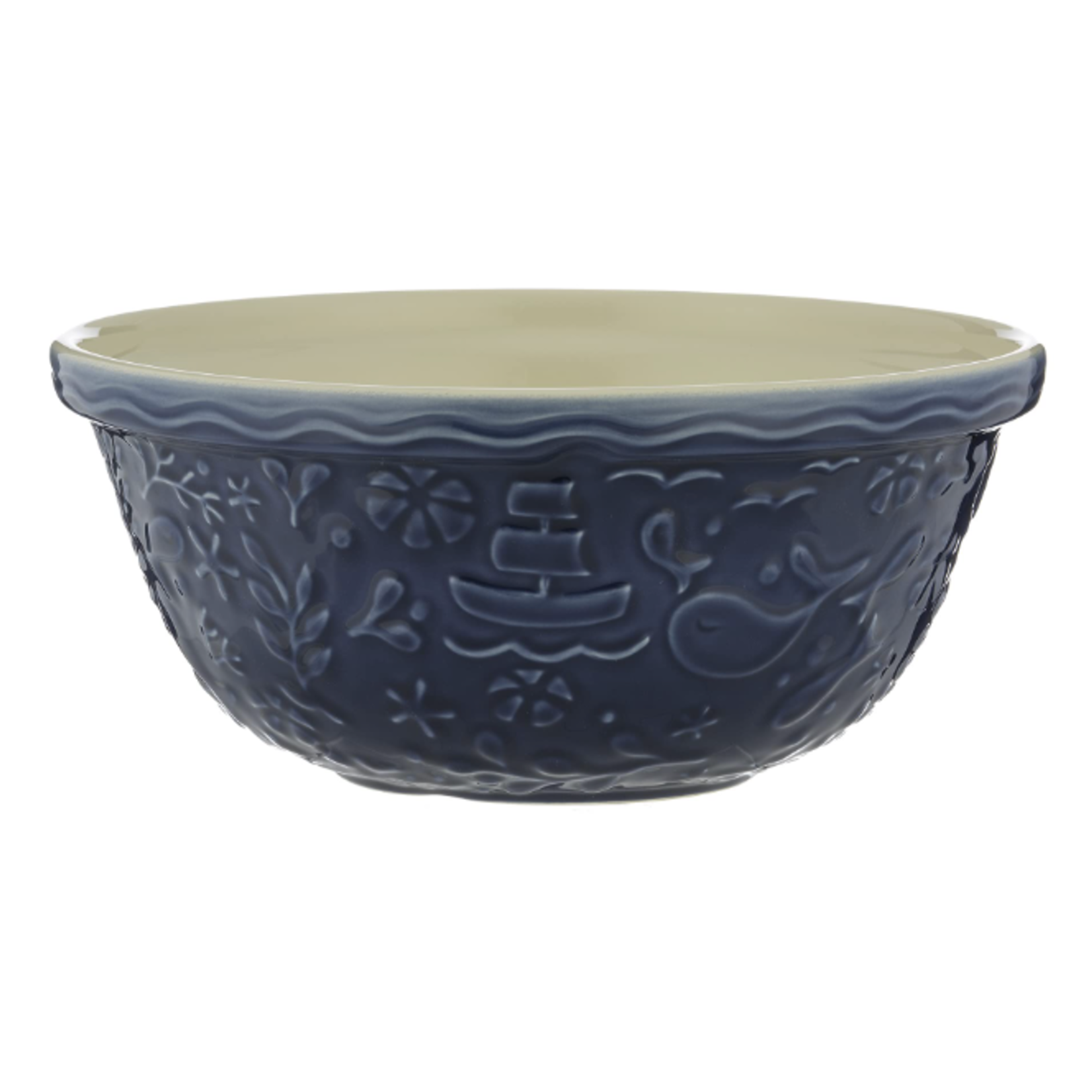 Mason Cash Nautical Navy Size 12 Mixing Bowl 11.75" | Mason Cash