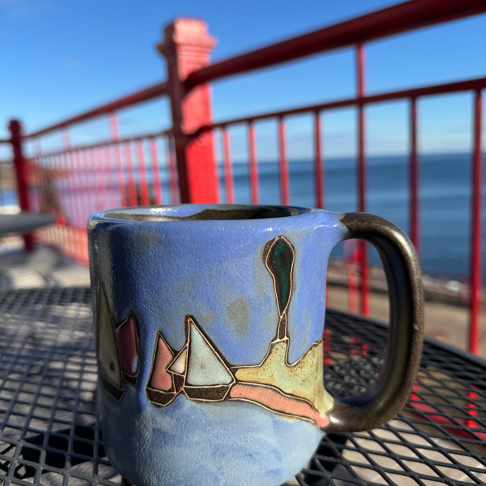 Galleyware Mara Stoneware Sail Boats Mug | Galleyware