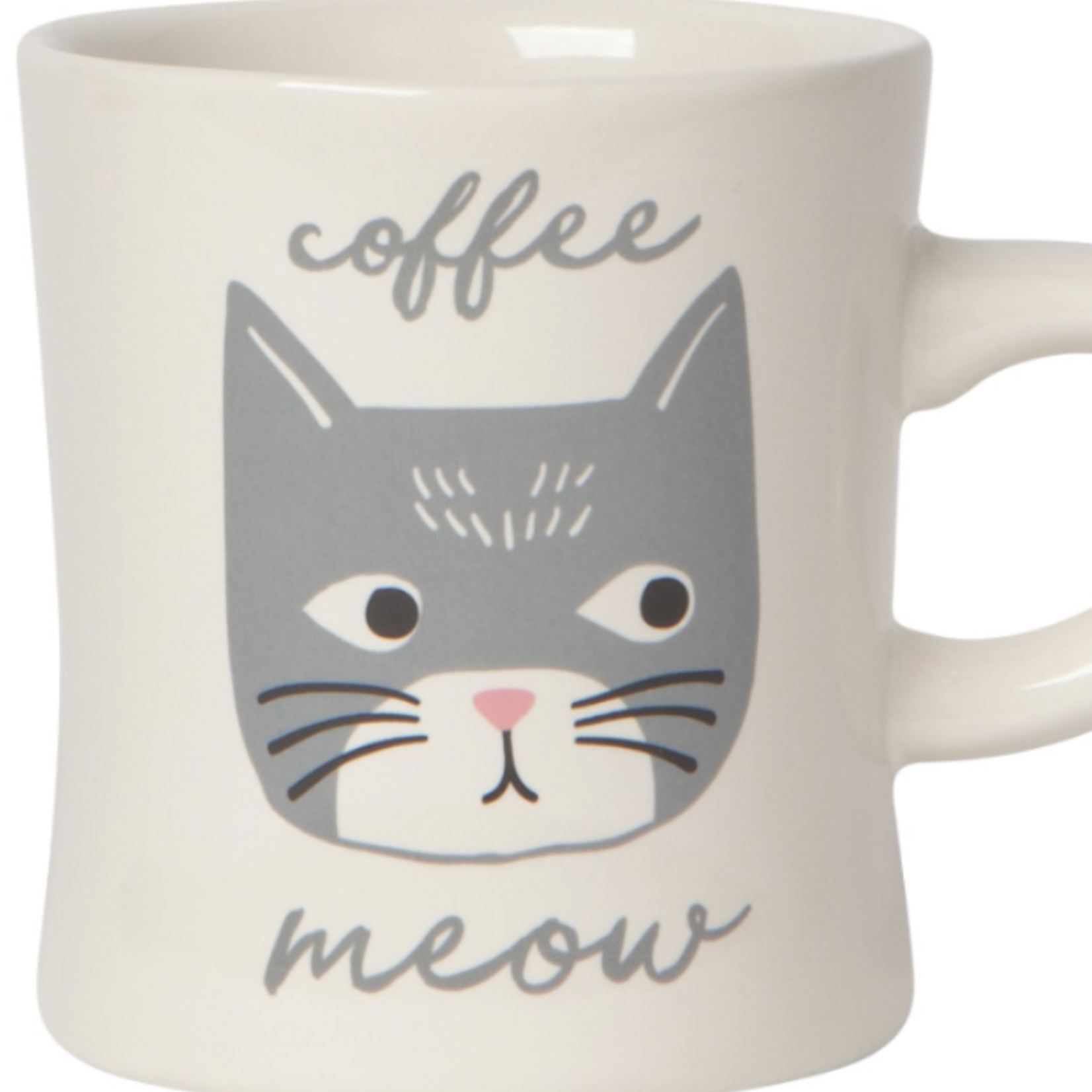 Mug, Diner - Cats Meow, white (Quade & Lockhart Registry)
