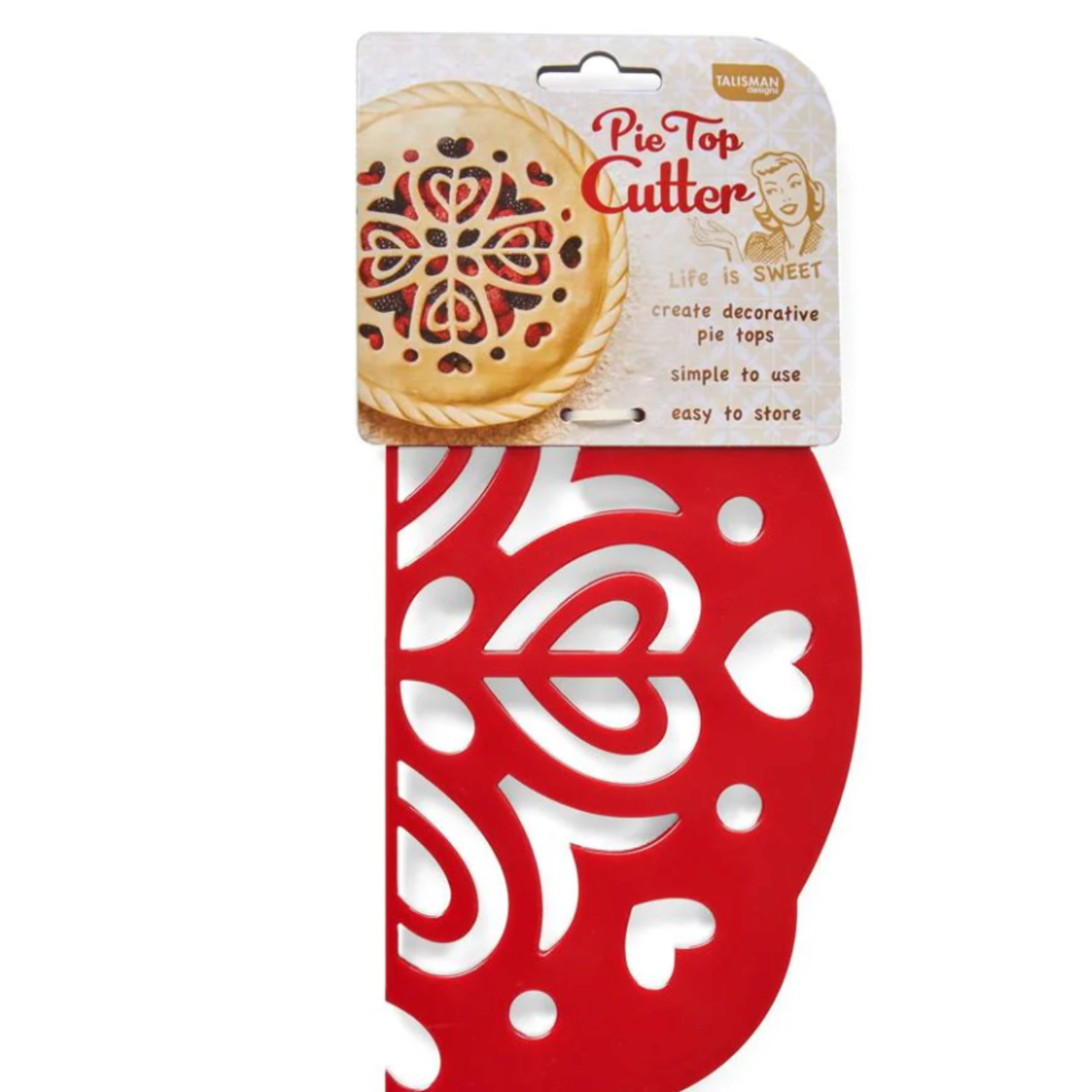 Talisman Design Pie Top Cutter - Hearts