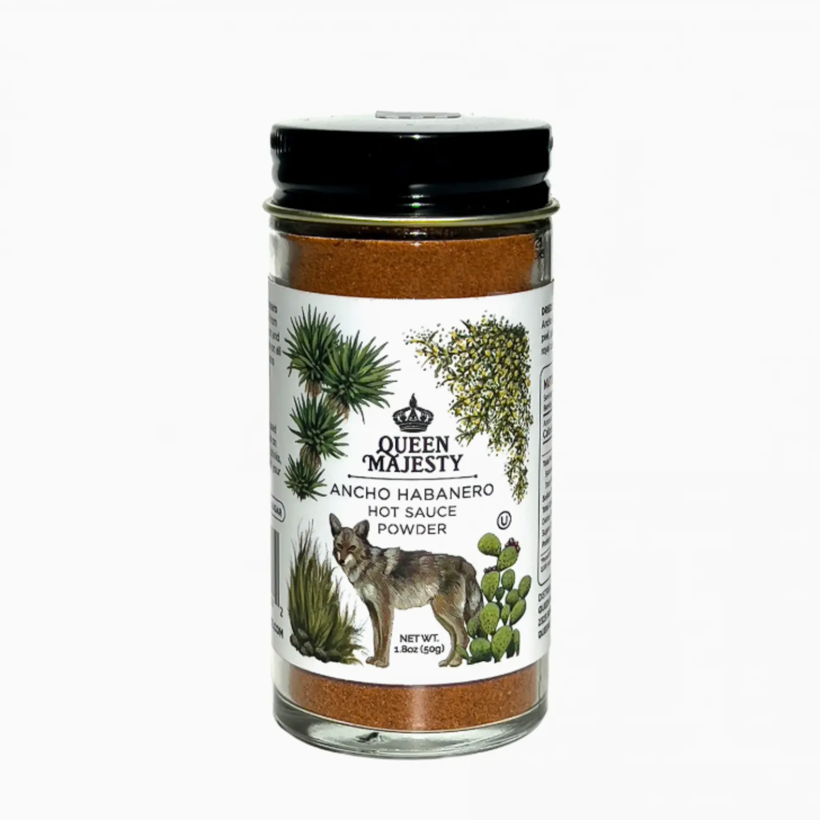 Queen Majesty Hot Sauce Ancho Habanero Hot Sauce Powder - 3.5oz