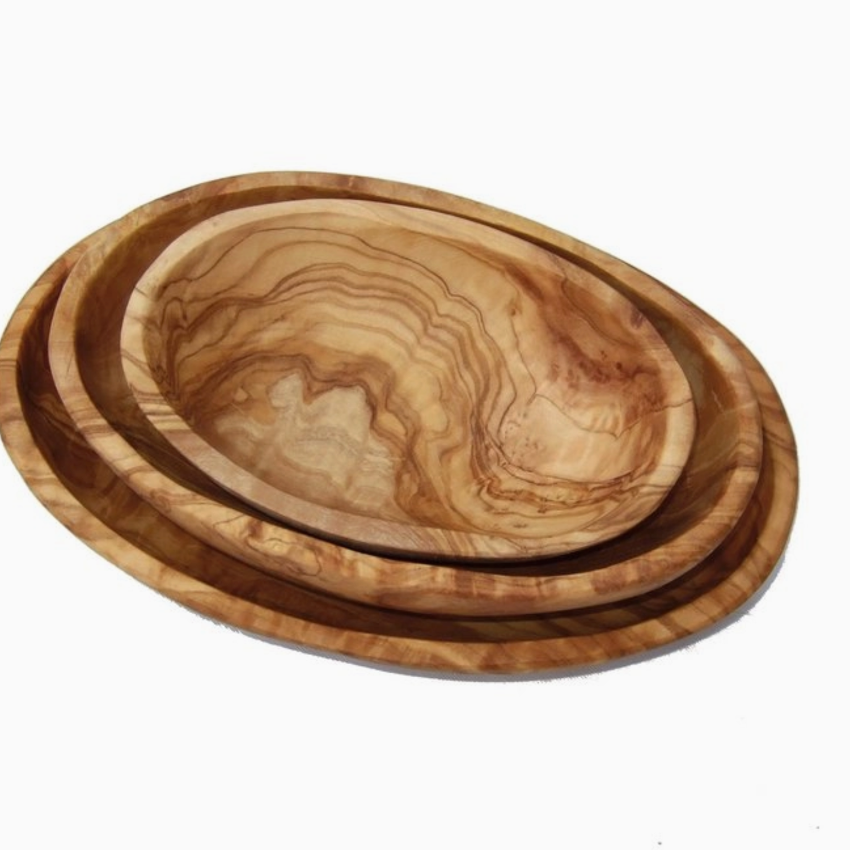 Naturally Med Stack of 3 Oval Dishes - 5”, 6.5”, 8”