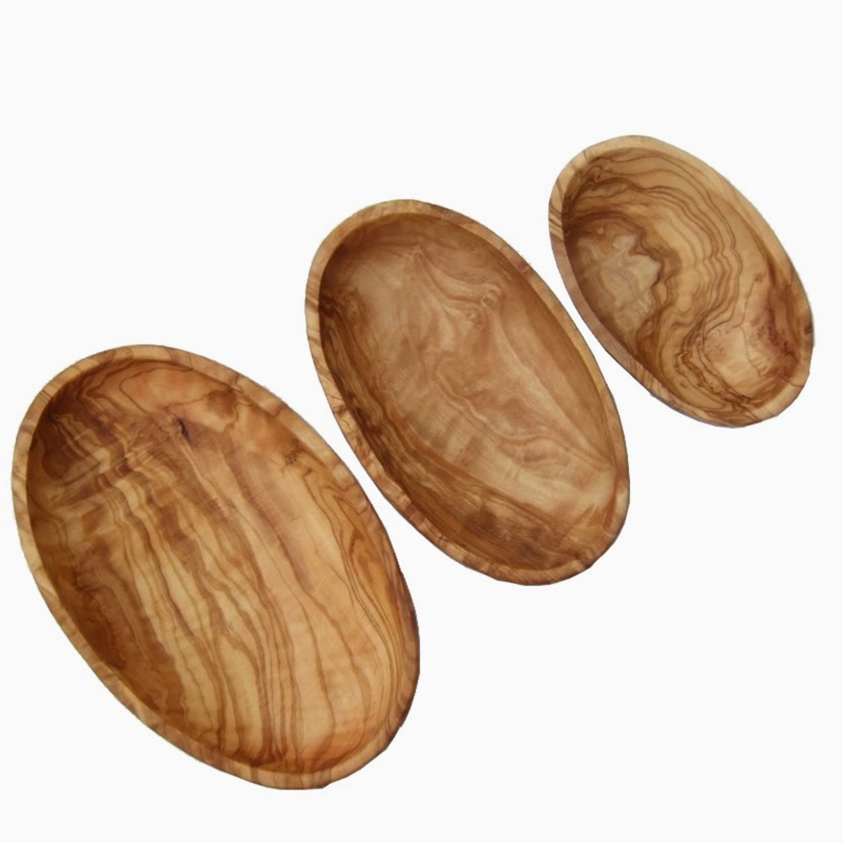 Naturally Med Stack of 3 Oval Dishes - 5”, 6.5”, 8”