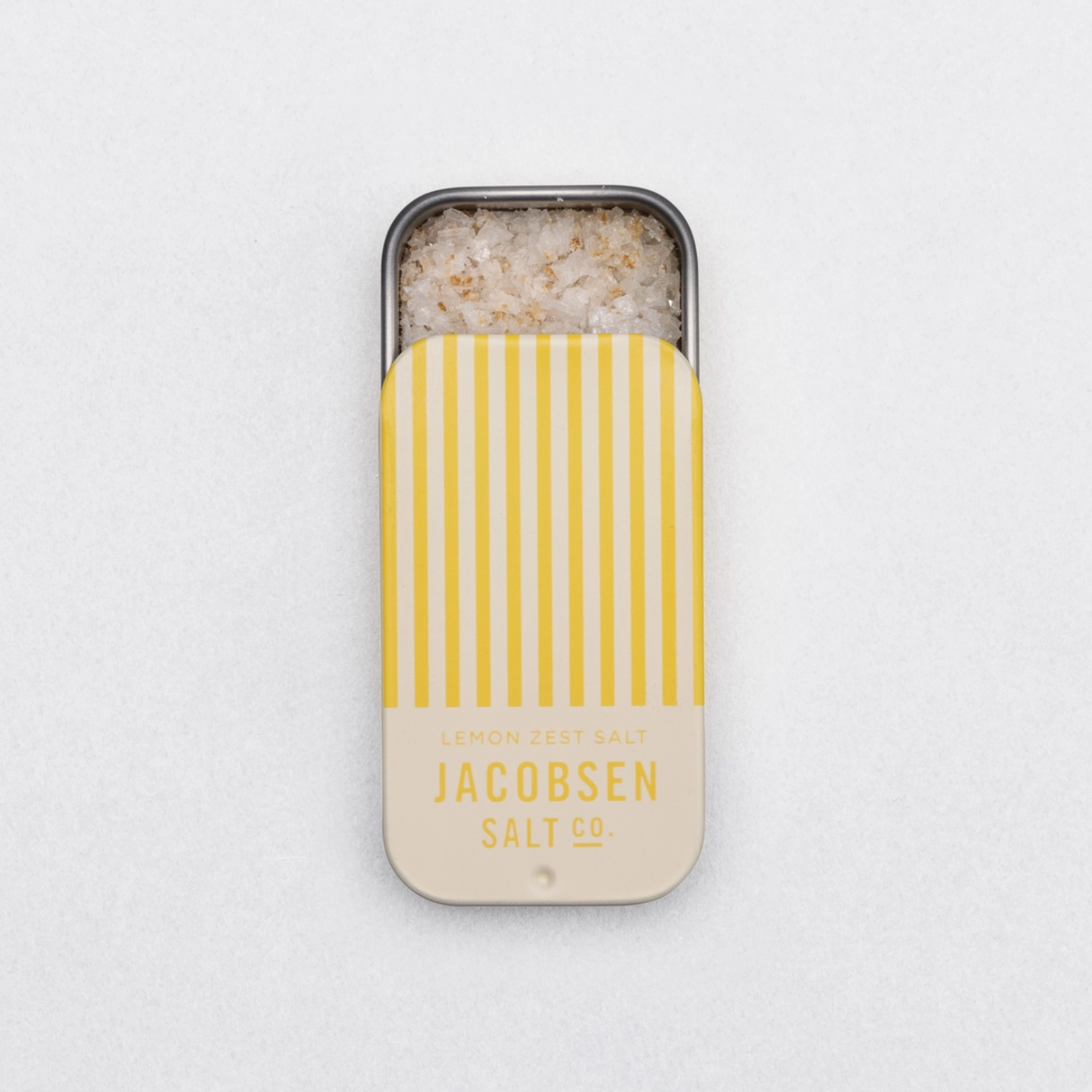 Jacobsen Salt Co Infused Lemon Zest Sea Salt Slide Tin