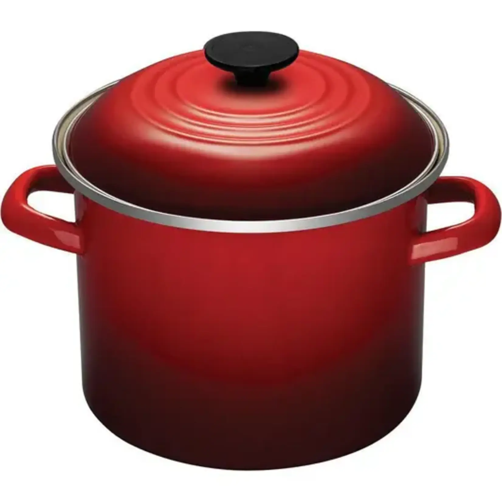 Le Creuset Enamel On Steel Stockpot with Lid, 8 Quar, Cerise | Le Creuset
