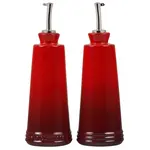 Le Creuset Signature Oil & Vinegar Set - Cerise - 10 oz. each