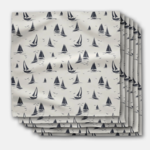 Geometry Race Day Dinner Napkin Set | Geometry