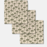 Geometry Woodland Mushroom Luxe Washcloth Set | Geometry