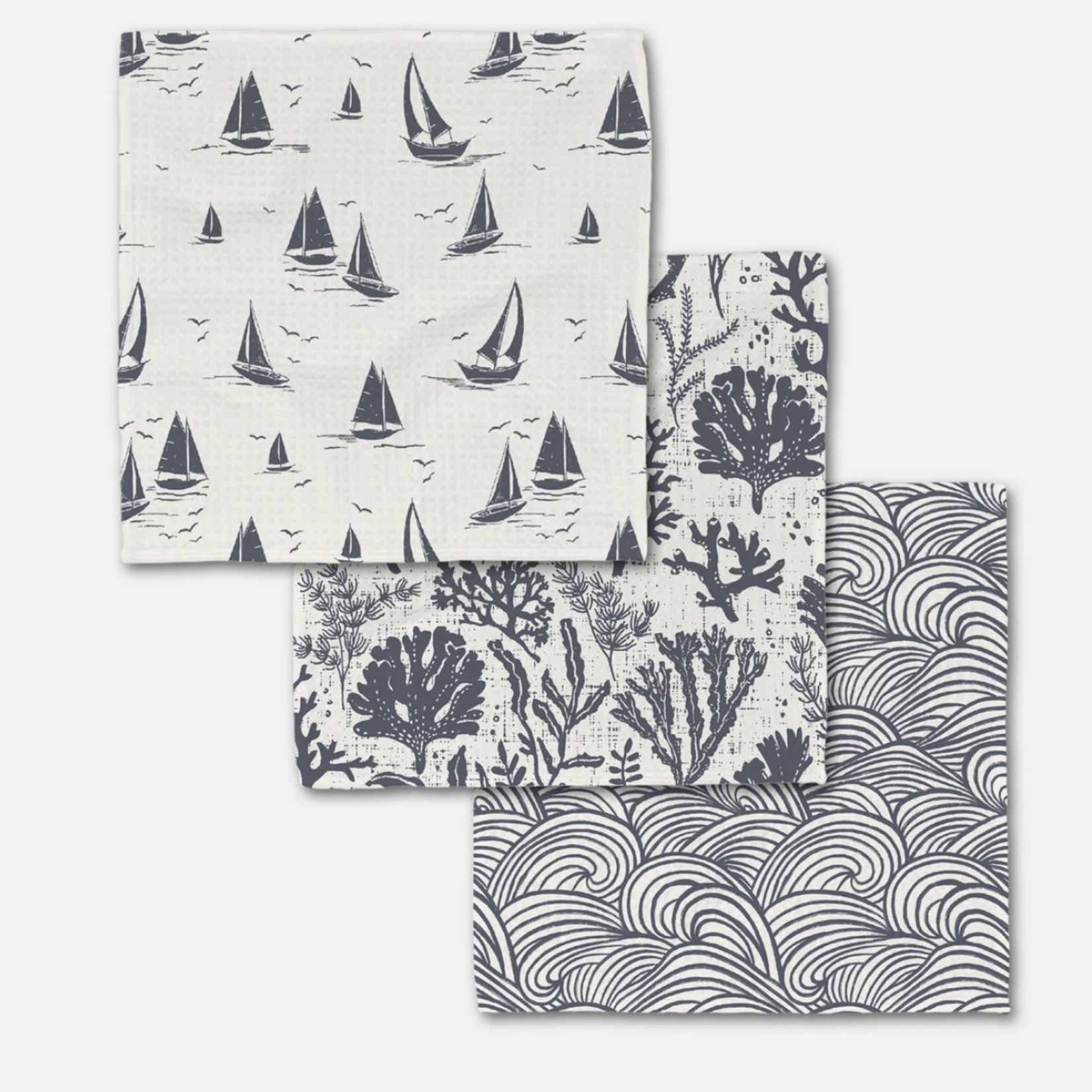 Geometry Coral Day Luxe Washcloth Set | Geometry