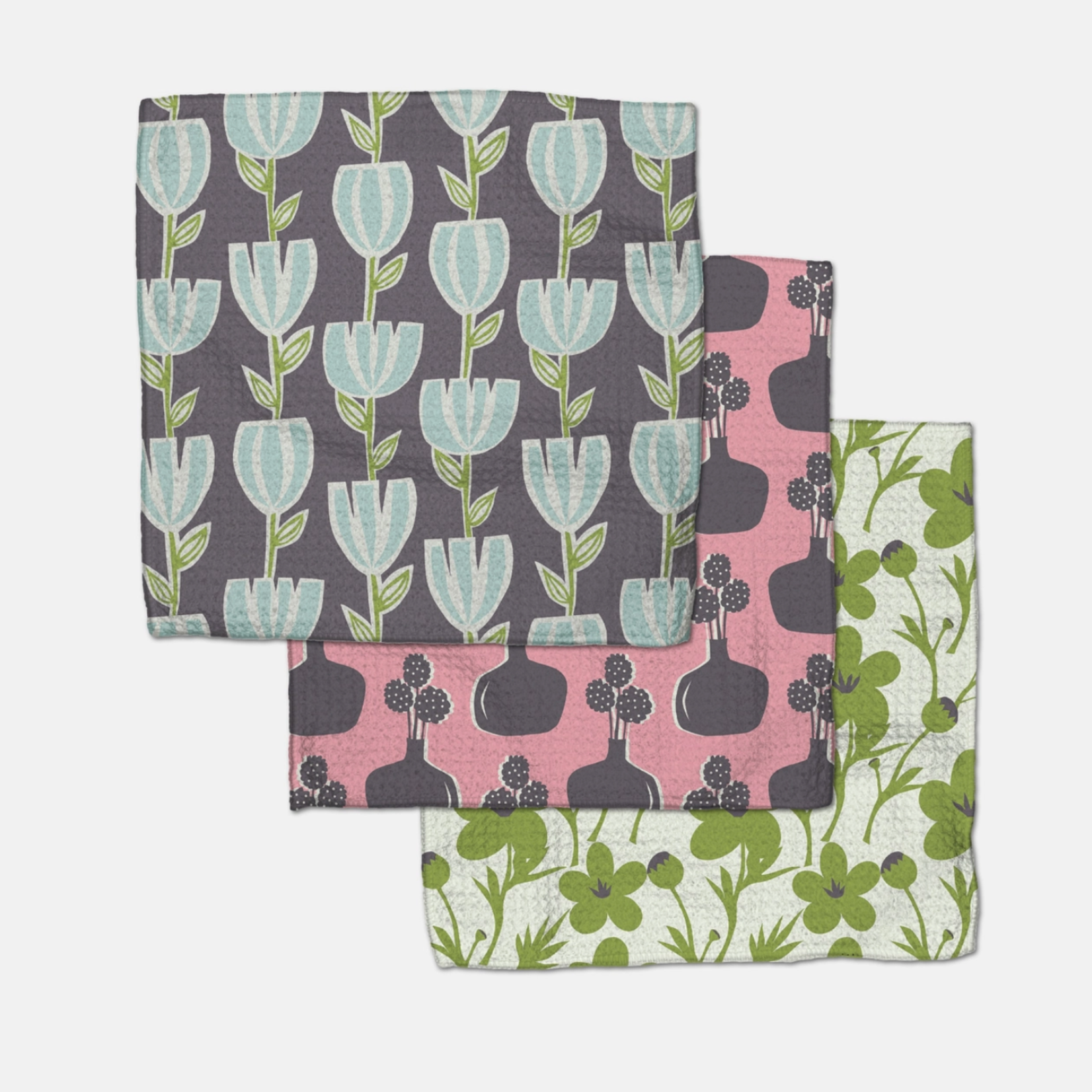 Geometry Spring Bouquet Dishcloth Set | Geometry