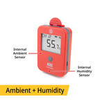 NODE Wi-Fi Temperature/Humidity Ambient Monitor, Red | Thermoworks