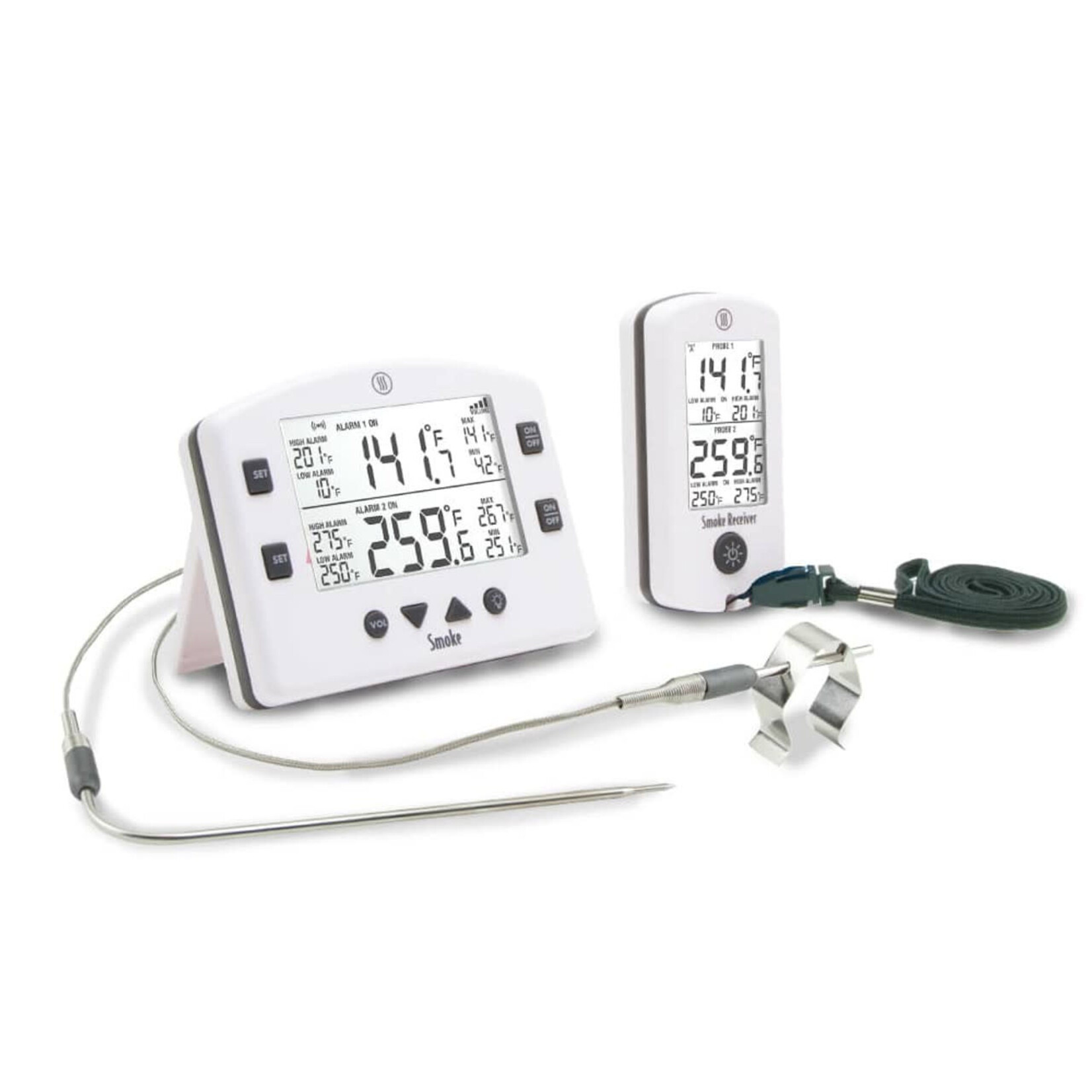 Smoke BBQ Thermometer - White | Thermoworks