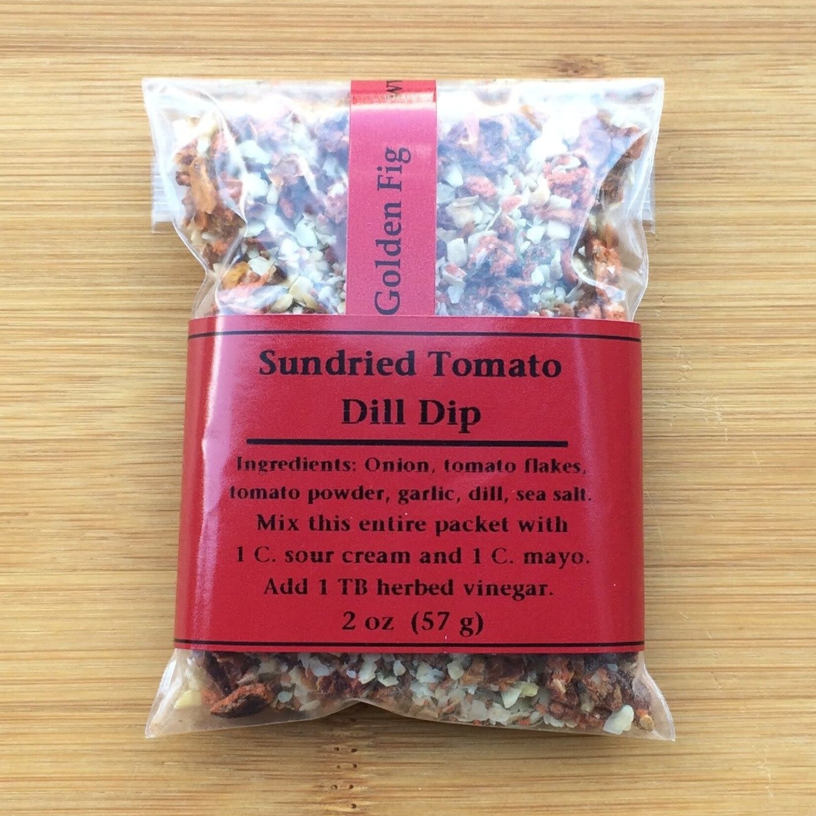 Golden Fig Epicurean Delight Sundried Tomato Dill Dip Packet | Golden Fig Epicurean Delight