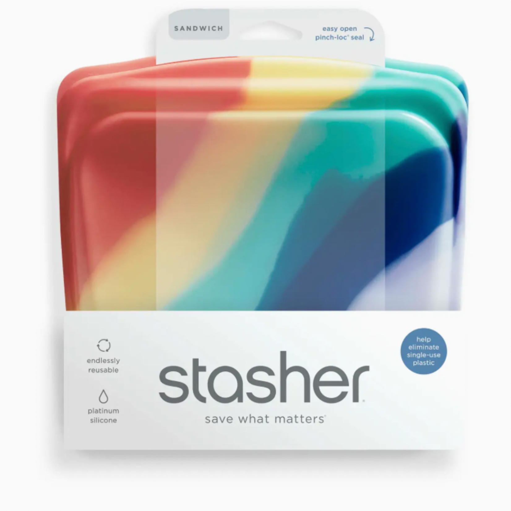 Stasher Sandwich: Rainbow Splash | Stasher
