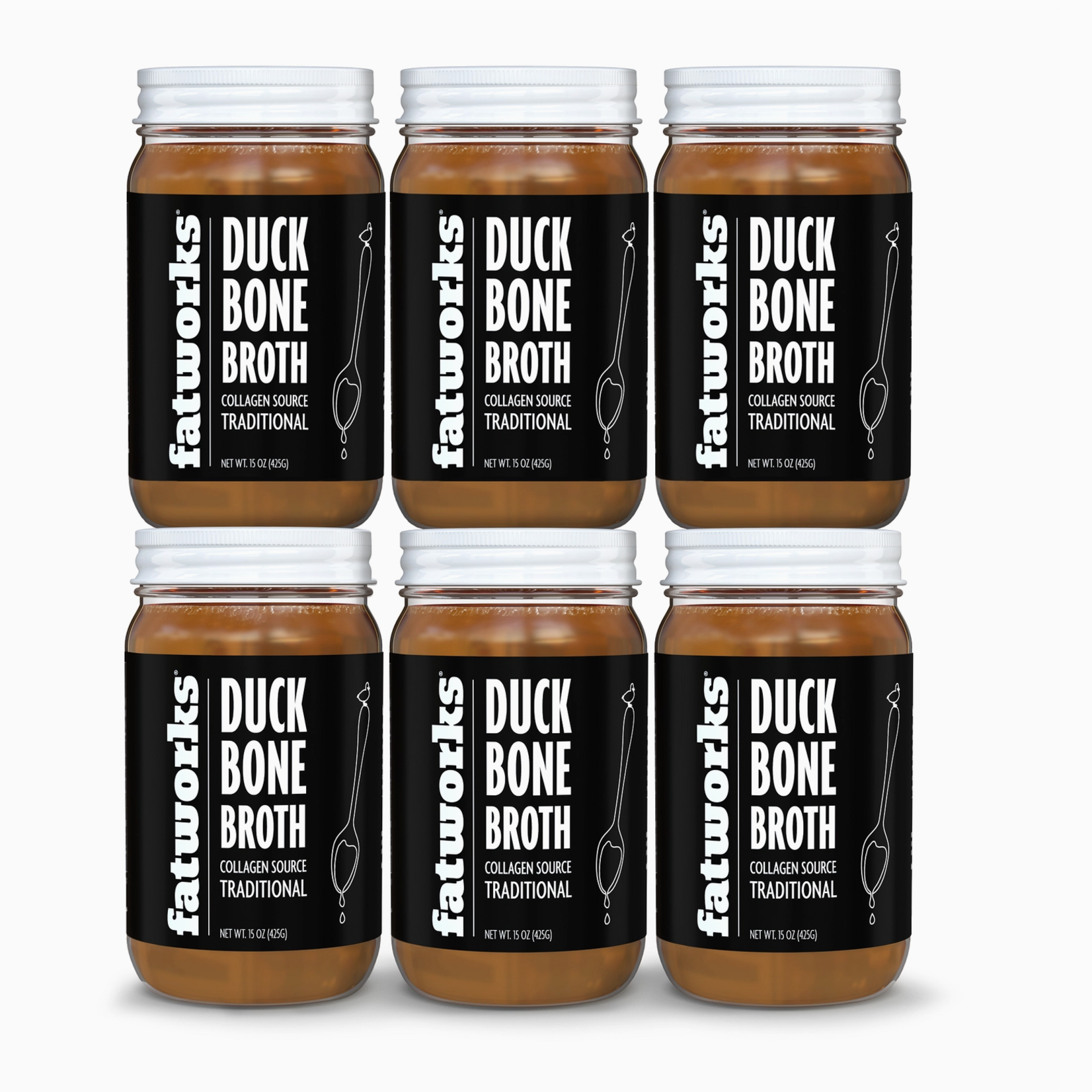 Fatworks Traditional Duck Bone Broth 14oz | Fatworks