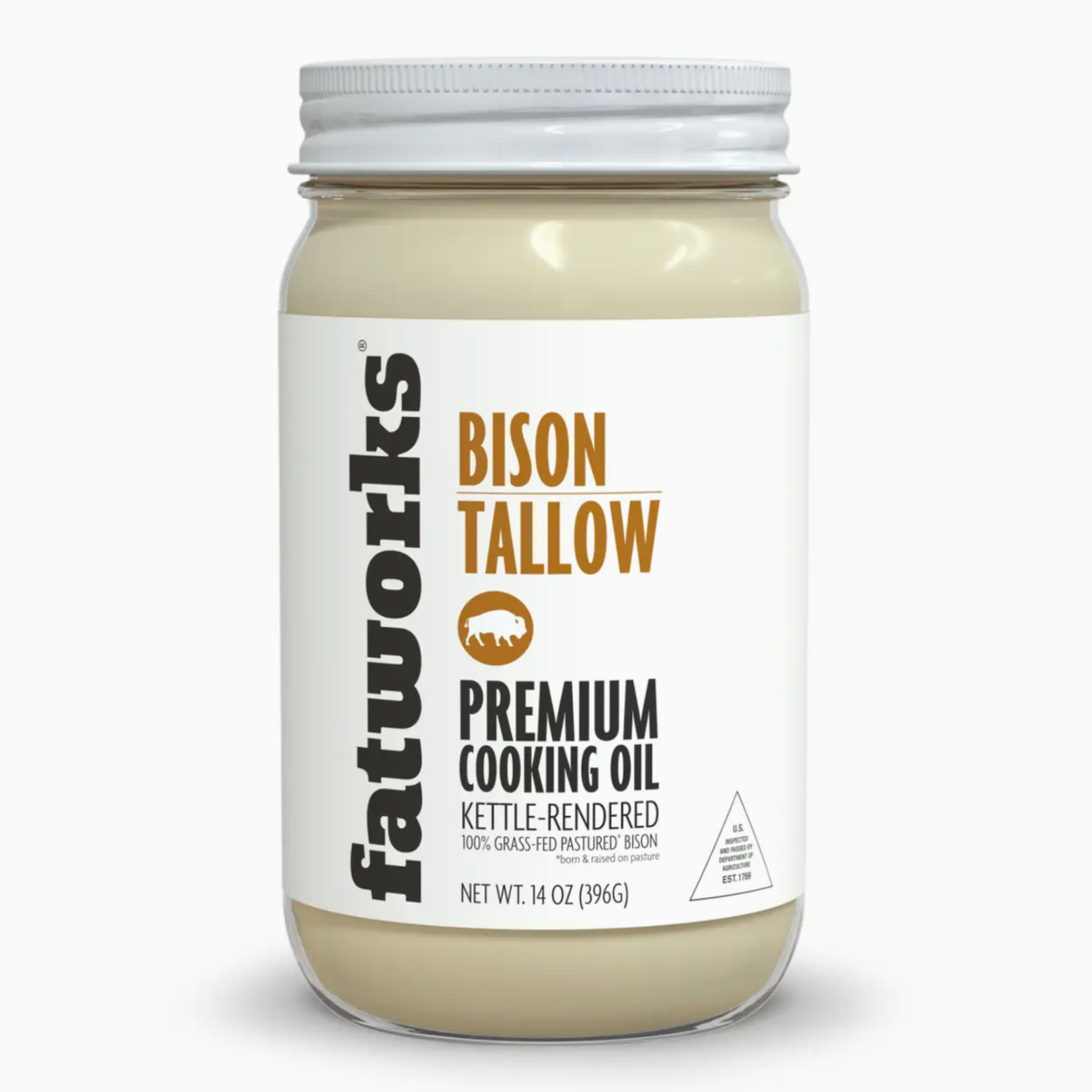 Fatworks Grass Fed Bison Tallow 14oz
