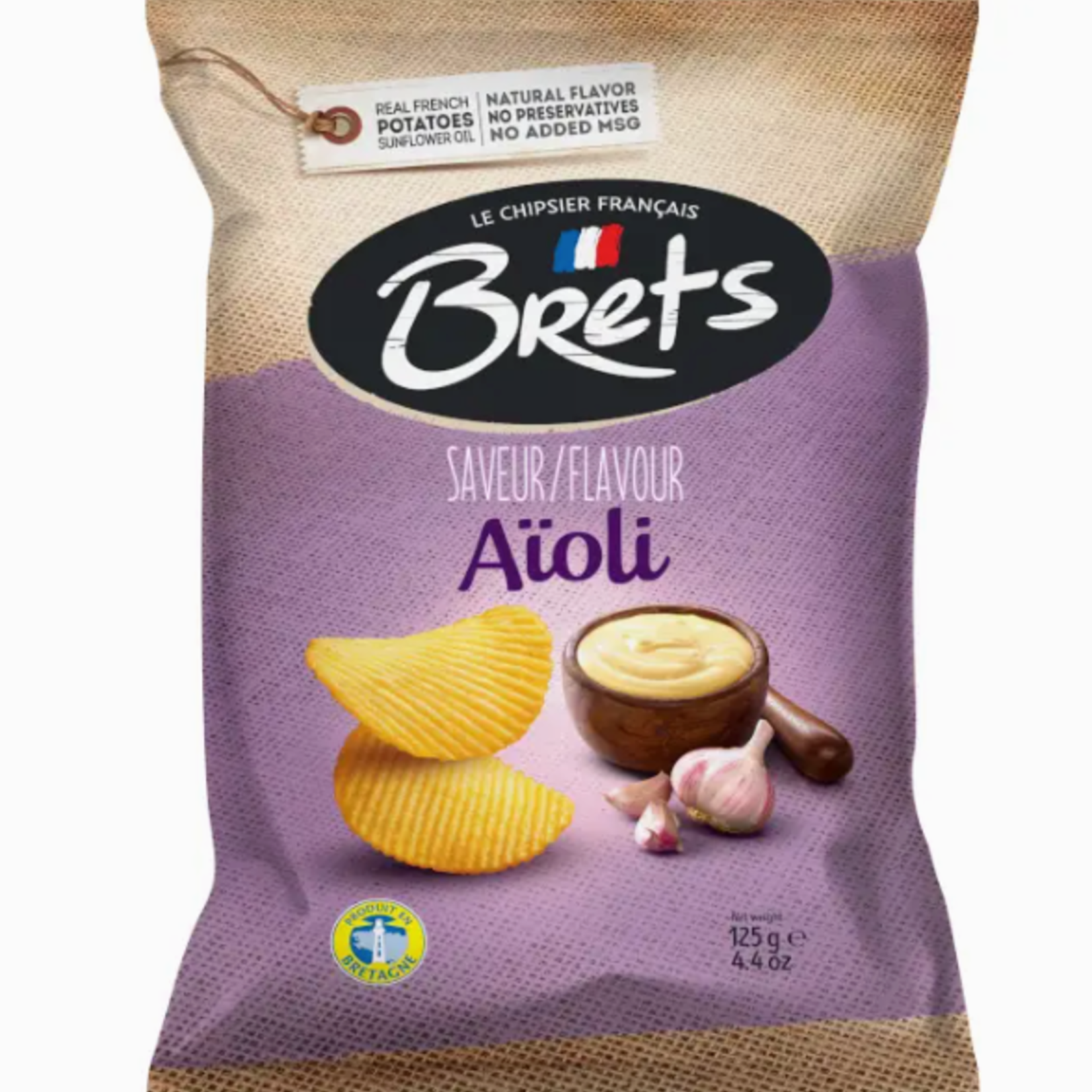 French Feast Brets Potato chips Garlic aioli
