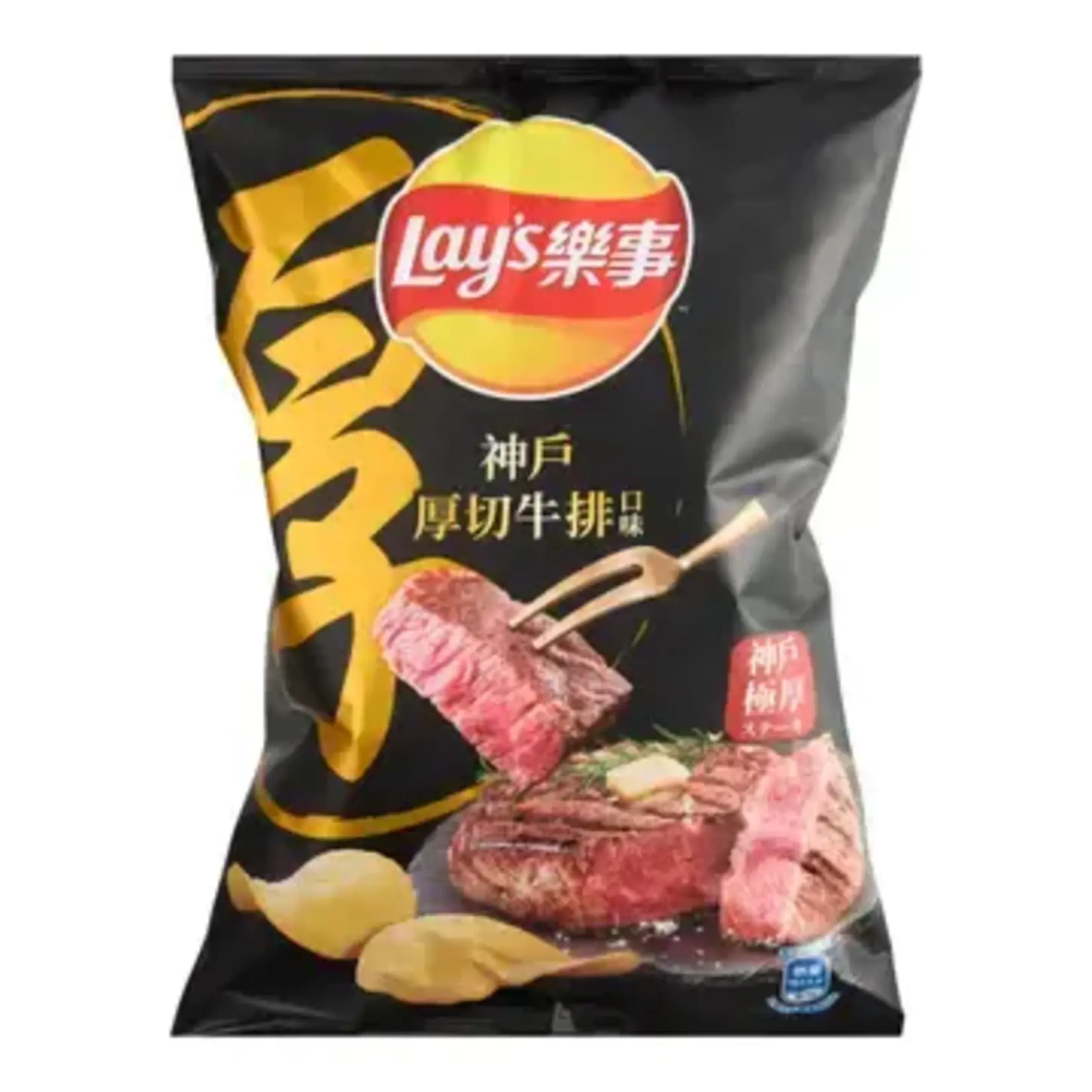 Global Bite Co Lays Chips Family Bag Kobe Steak Flavor (Taiwan)