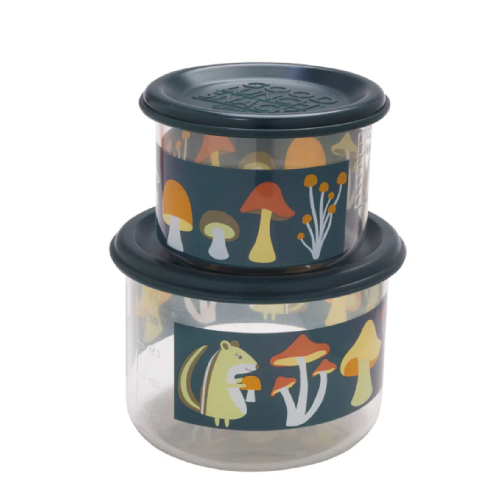 ORE Originals Good Lunch® Snack Container Set of 2 Small Mostly Mushrooms