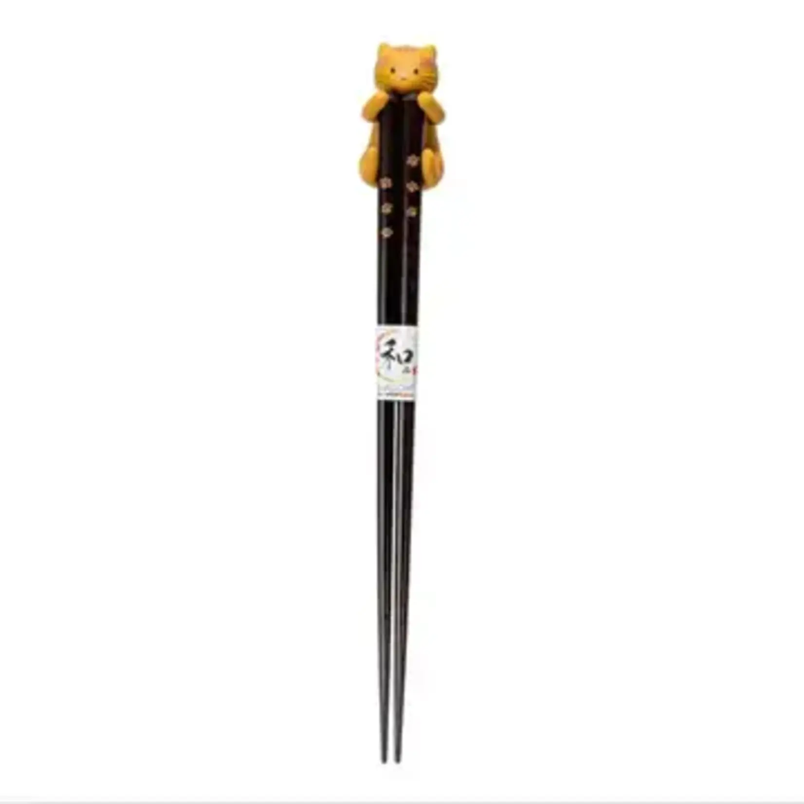 Urban Tokyo Yellow Cat Chopsticks and Chopsticks Rests Gift Set