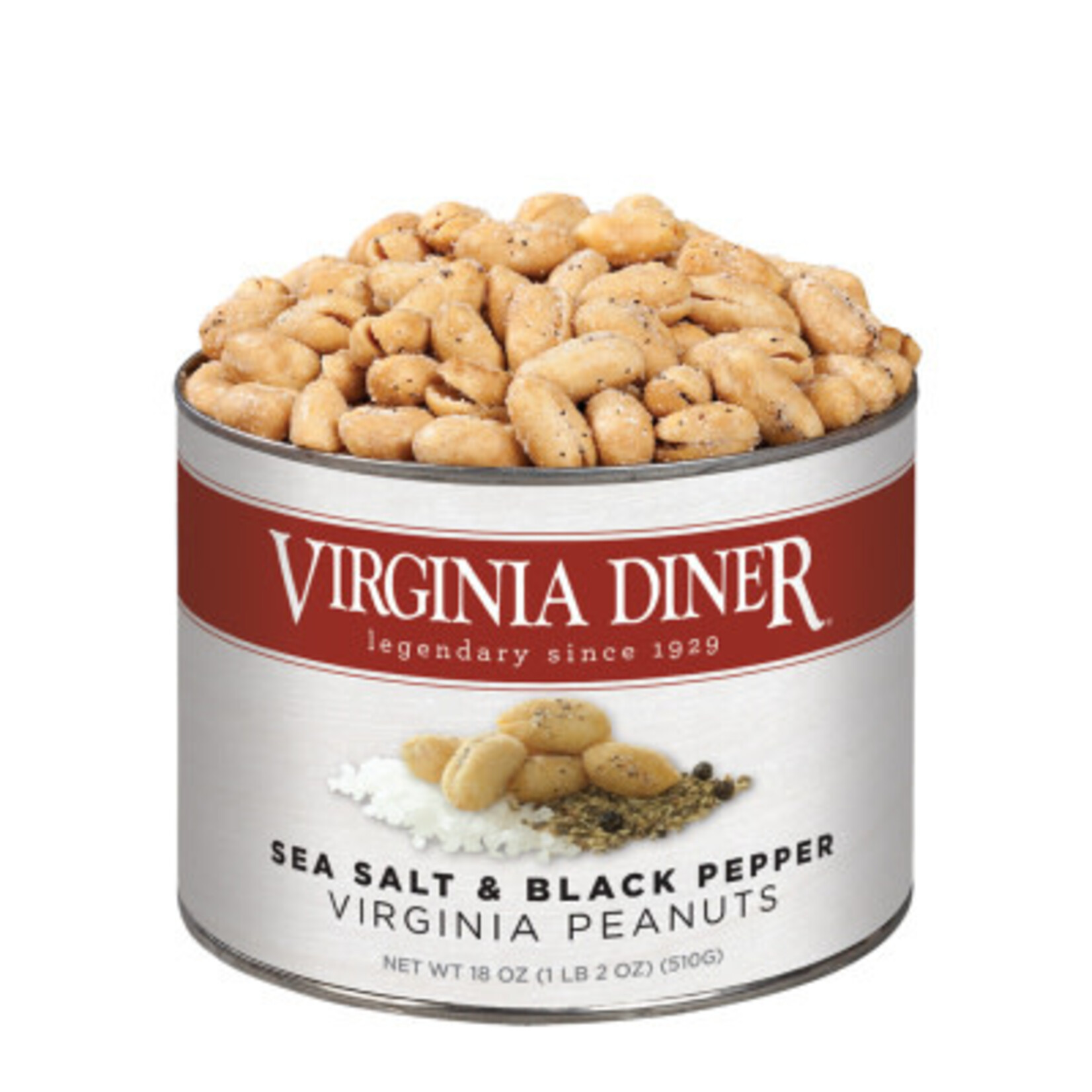 Virginia Diner Sea Salt & Pepper Peanuts | Virginia Diner