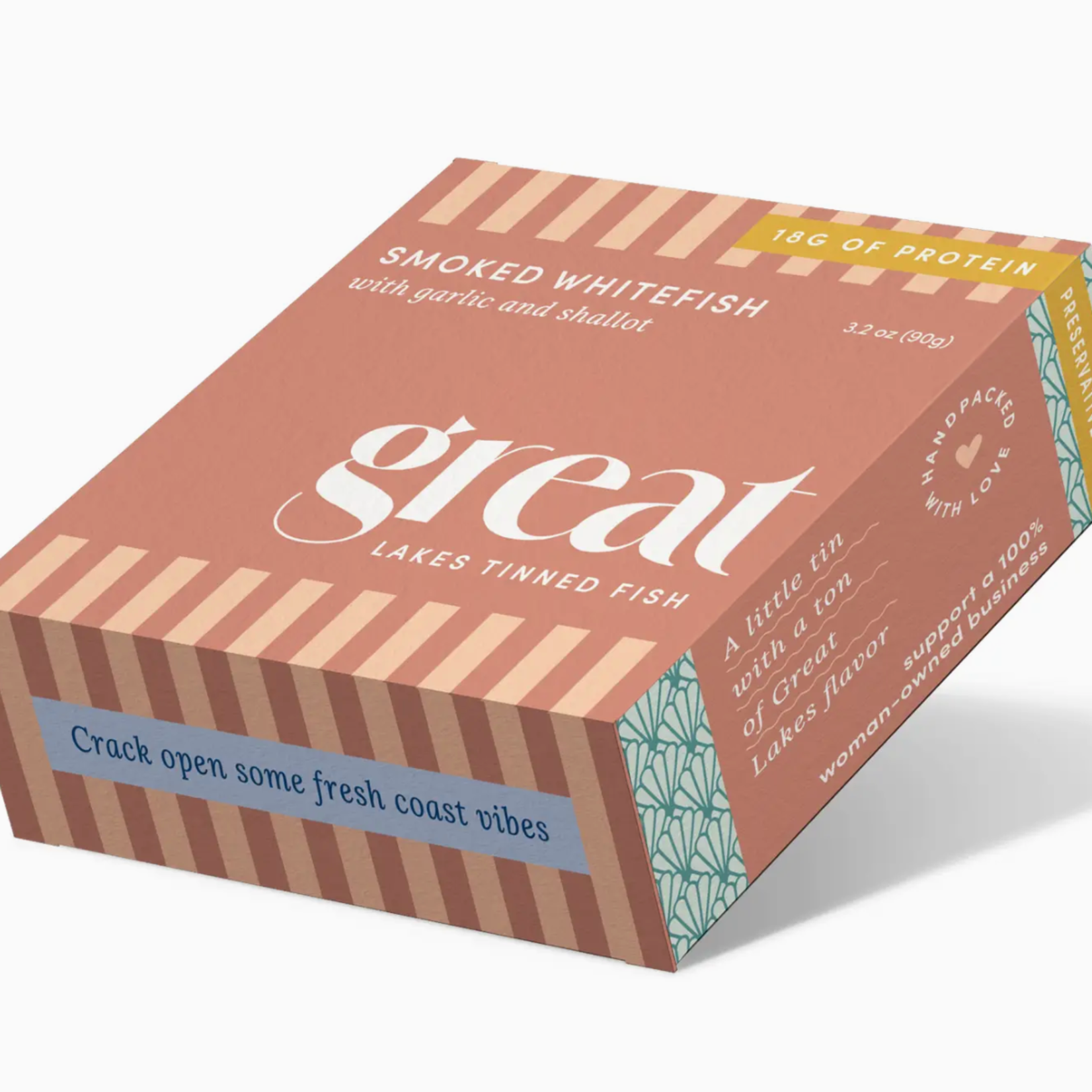 Great Lakes Tinned Fish Smoked Whitefish with Garlic and Shallot | Great Lakes Tinned Fish