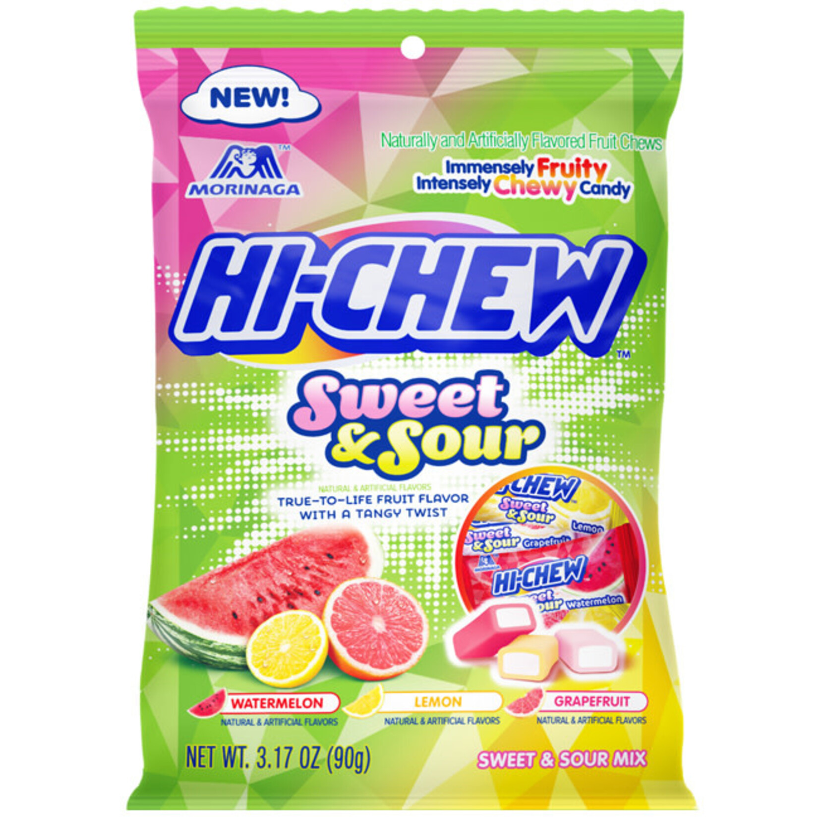 HI-CHEW PEG BAG - SWEET & SOUR (GRAPEFRUIT, LEMON, WTRMLN)