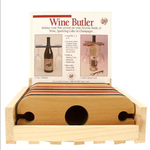 Out of the Woods of Oregon Alder Wine Butler / Wine Glass Holder - single