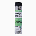 Vanilla Bean Project 2 Organic Vanilla Beans in a Glass Vial