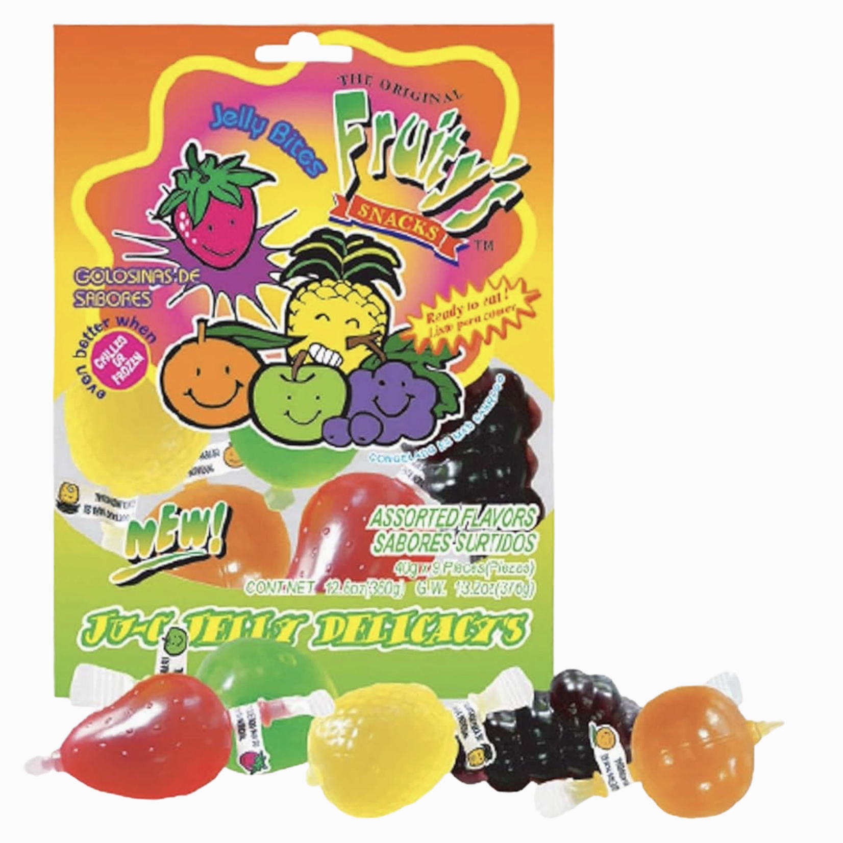 Cow Crack Wholesale Din Don Fruitys Ju-C Jelly fruit TikTok Candy jello Bag