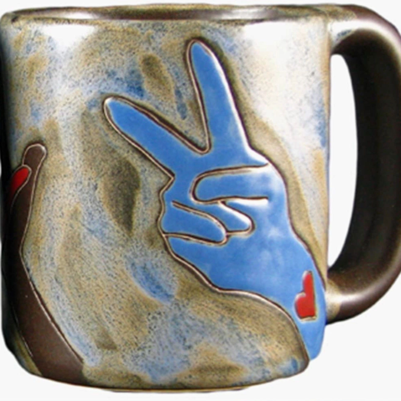 Galleyware Mara Stoneware Peace Sign Mug