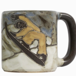 Galleyware Mara Stoneware Snowboarders Mug