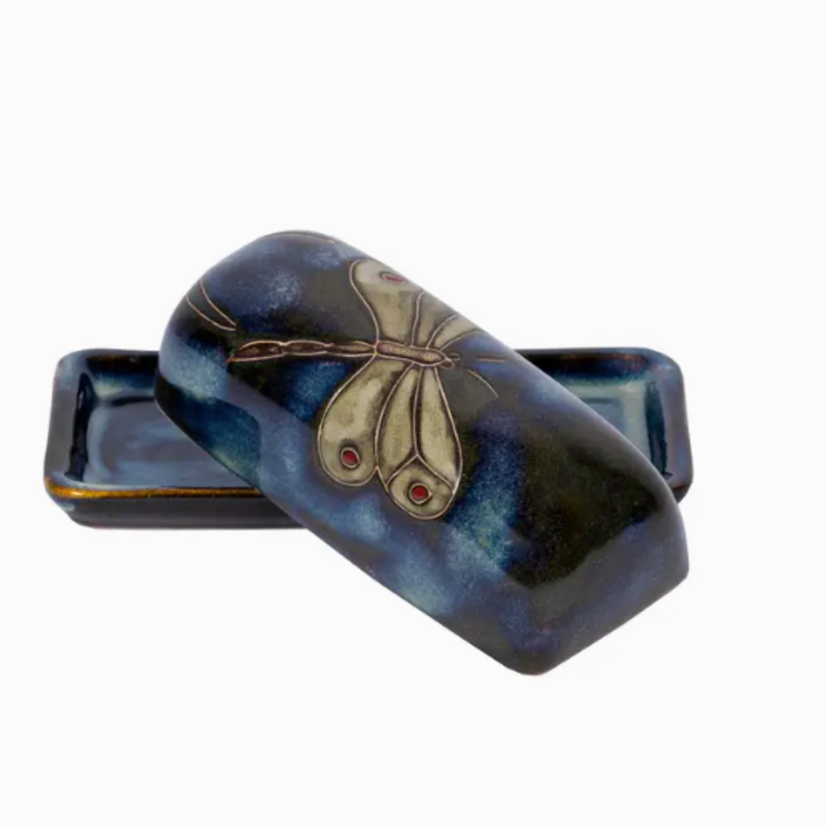 Galleyware Mara Butter Dish - Dragonfly