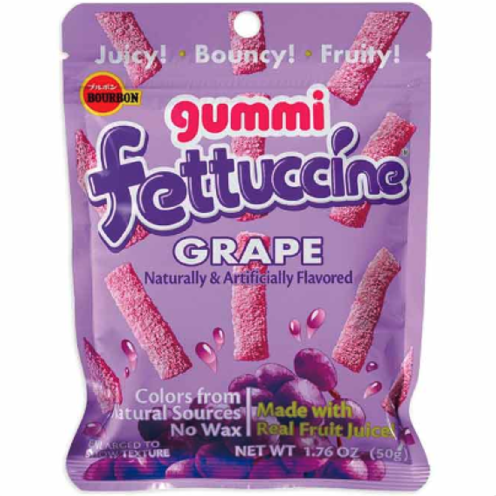 BOURBON FOODS GUMMI FETTUCCINE GRAPE