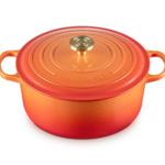 Le Creuset Signature Round Dutch Oven 4.5qt Flamme Doree - Crucible Knob
