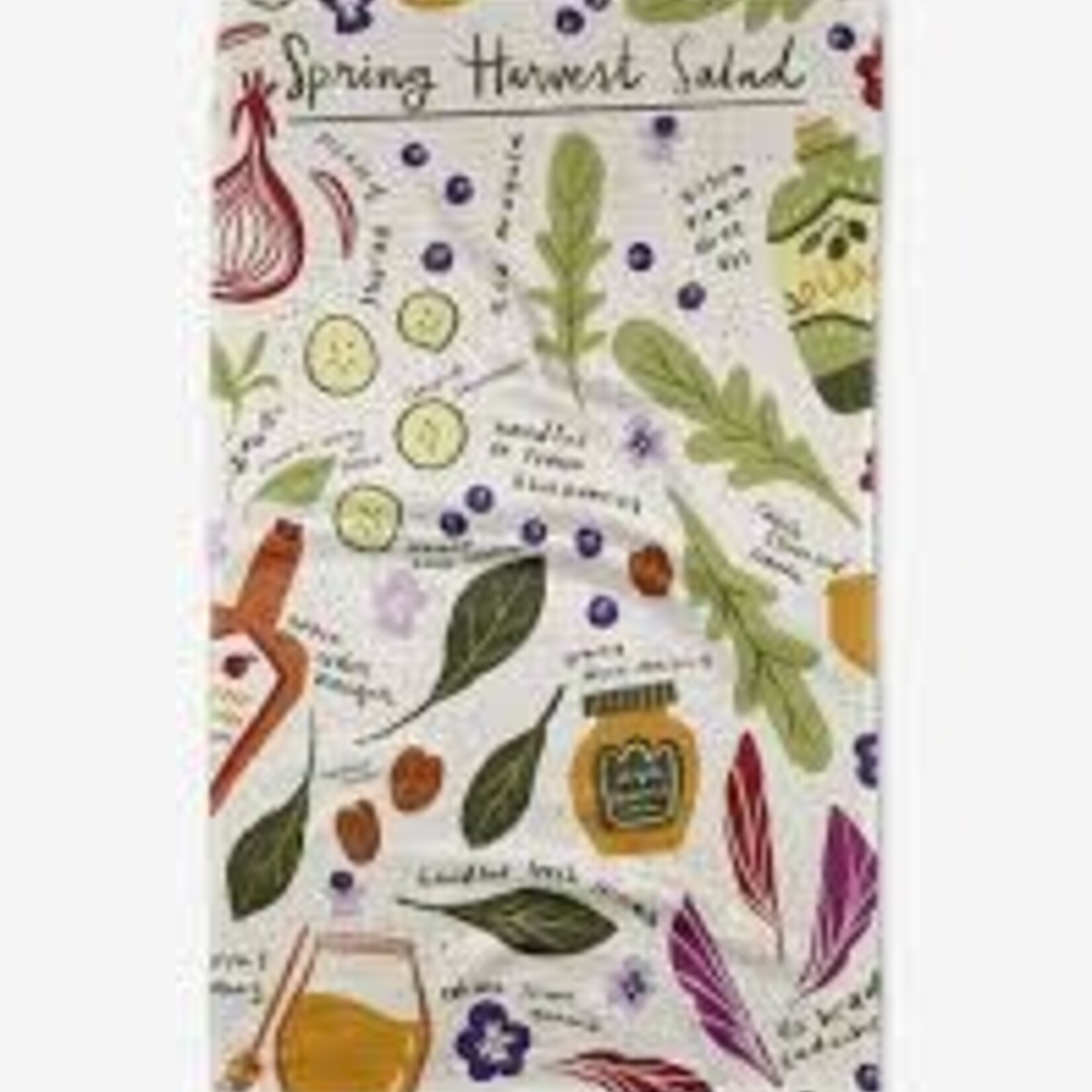 Geometry Tea Towel - Spring Harvest Salad (Jon Ahlgren and Michelle Miskowitz Registry)