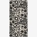 Black Flower  Garden Bar Towel | Geometry