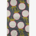 Geometry Geometry Dragon Fruit Frolic Tea towel