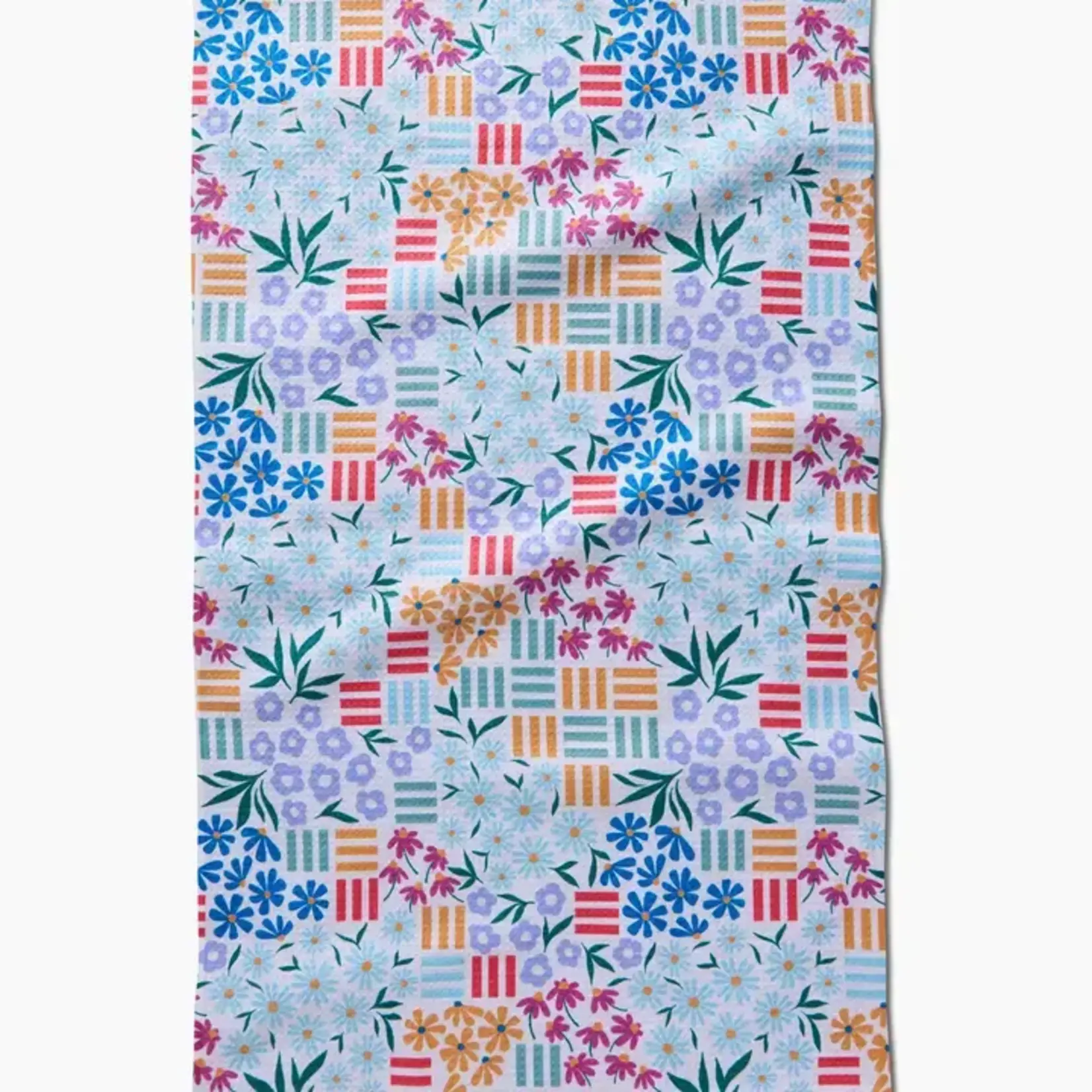 Geometry Geometry Floral Garden Tea Towel