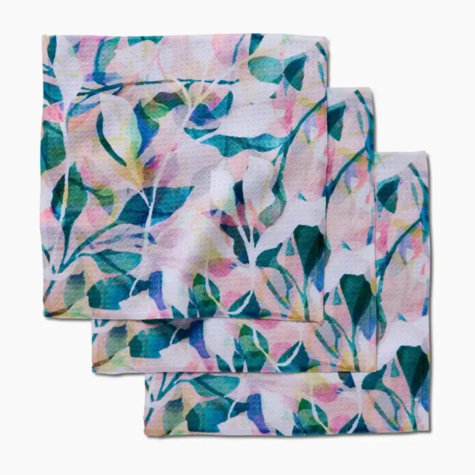 Geometry Painted Foliage Dishcloth Set | Geometry