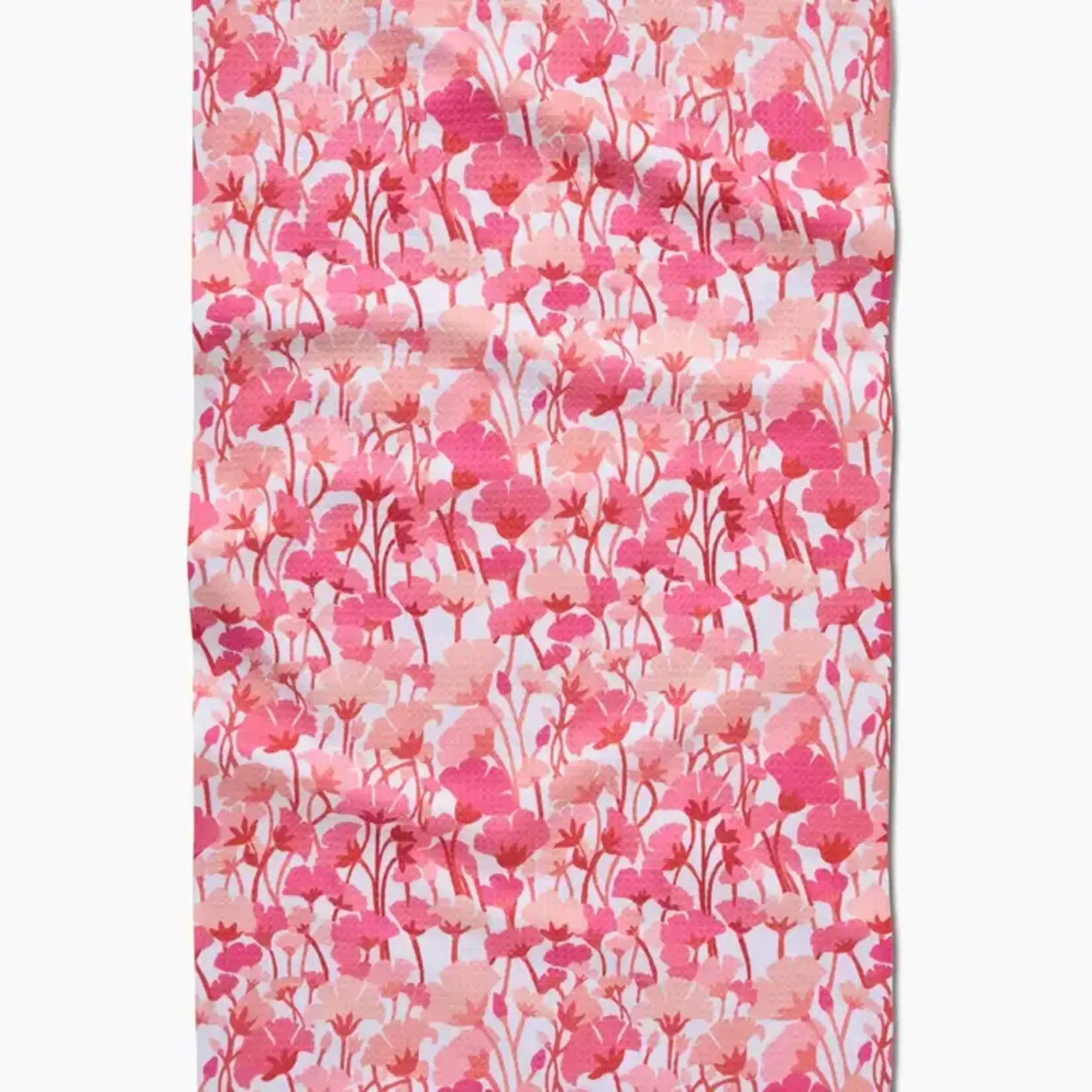 Geometry Pink Florals Tea Towel | Geometry
