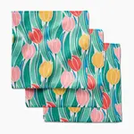 Geometry Geometry Tranquil Tulips Dishcloth Set