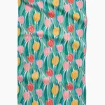 Geometry Tranquil Tulips Tea Towel | Geometry